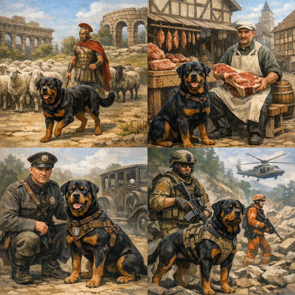 ロットワイラーの歴史的役割